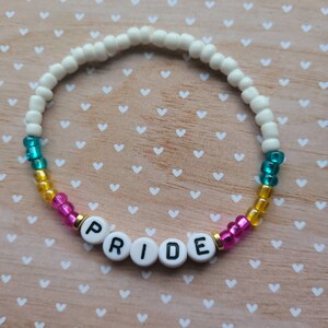 Pulsera con cuentas del orgullo pansexual, LGBTQ, Orgullo, Queer
