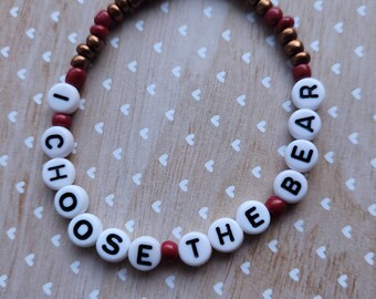 I Choose The Bear beaded bracelet | Women | Politics | Life