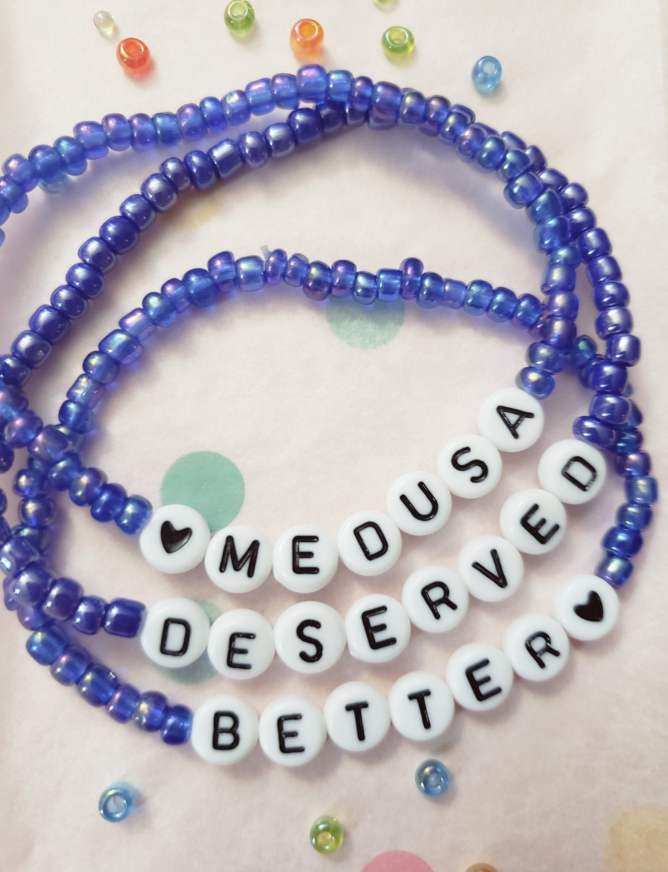 medusa enamel logo bracelet
