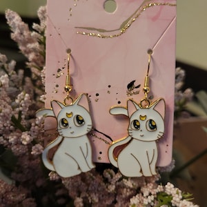 Artemis Sailor Moon Earrings | Anime | Kawaii | Earrings