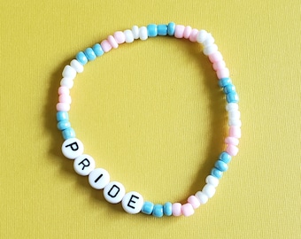 Transgender Pride Bracelet | transgender pride, lgbtq support, pride month, rainbow, lgbtq jewelery