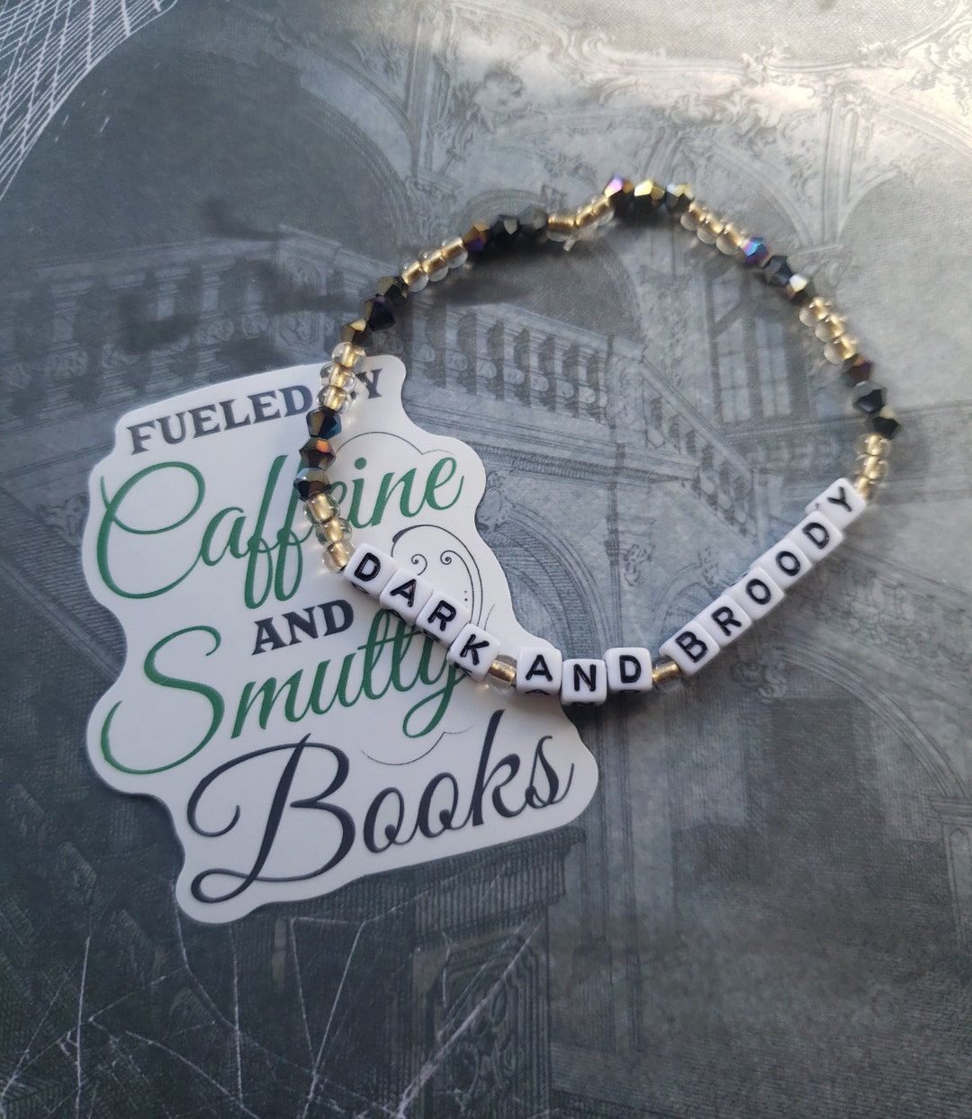 DARK AND BROODY Beaded Bracelet | Adult | Dark Romance | Booktok - Etsy