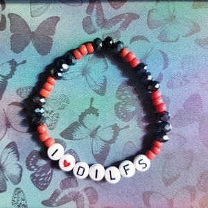 Pulsera de cuentas I HEART DILFS / Adulto / Maduro / Divertido