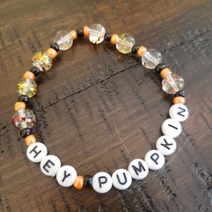 HEY PUMPKIN bracelet | Halloween | Autumn | Fall