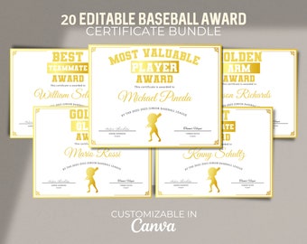 T Ball Certificate Template - Etsy