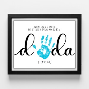 Manualidades con huella de mano de papá, regalo para el Día del Padre, tarjetas de bricolaje para bebés y niños, recuerdos para guardería, manualidades artísticas para niños pequeños en edad preescolar