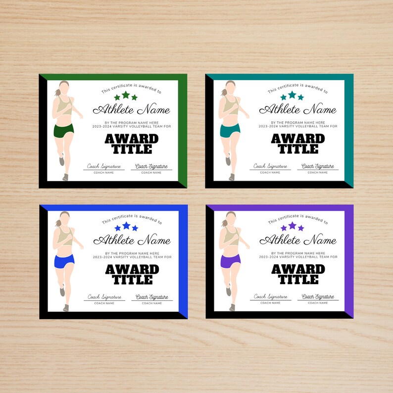 Editable Track and Field Awards Bundle, Track and Field Certificate