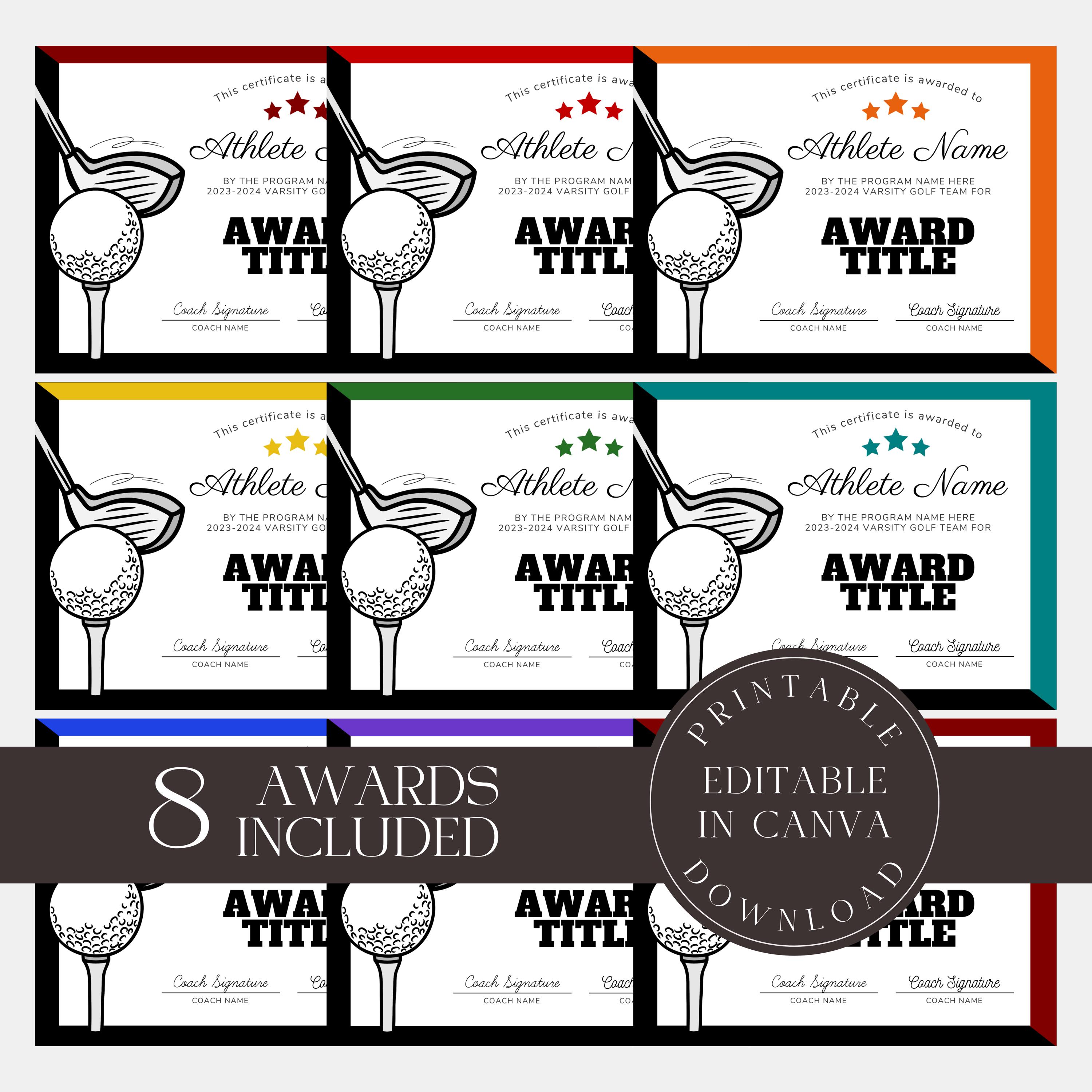 Golf Team Awards Ireland