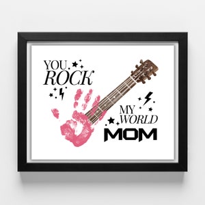 Mamá, eres genial, huella de mano, arte, manualidad, eres genial, regalo para mamá, bricolaje, bebé, niños, tarjeta, decoración, recuerdo, niño, preescolar, arte, manualidad
