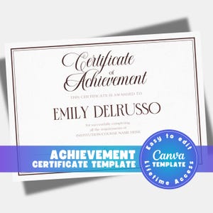 Editable Certificate Template Beauty, Makeup, Lashes Course (Canva)