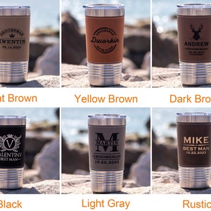 Personalized Tumblers for Men, Custom Travel Tumbler, Groomsmen Gifts, Best Man Gift, Boyfriend Gift, Bachelor Gifts, Fathers Day Gift image 9