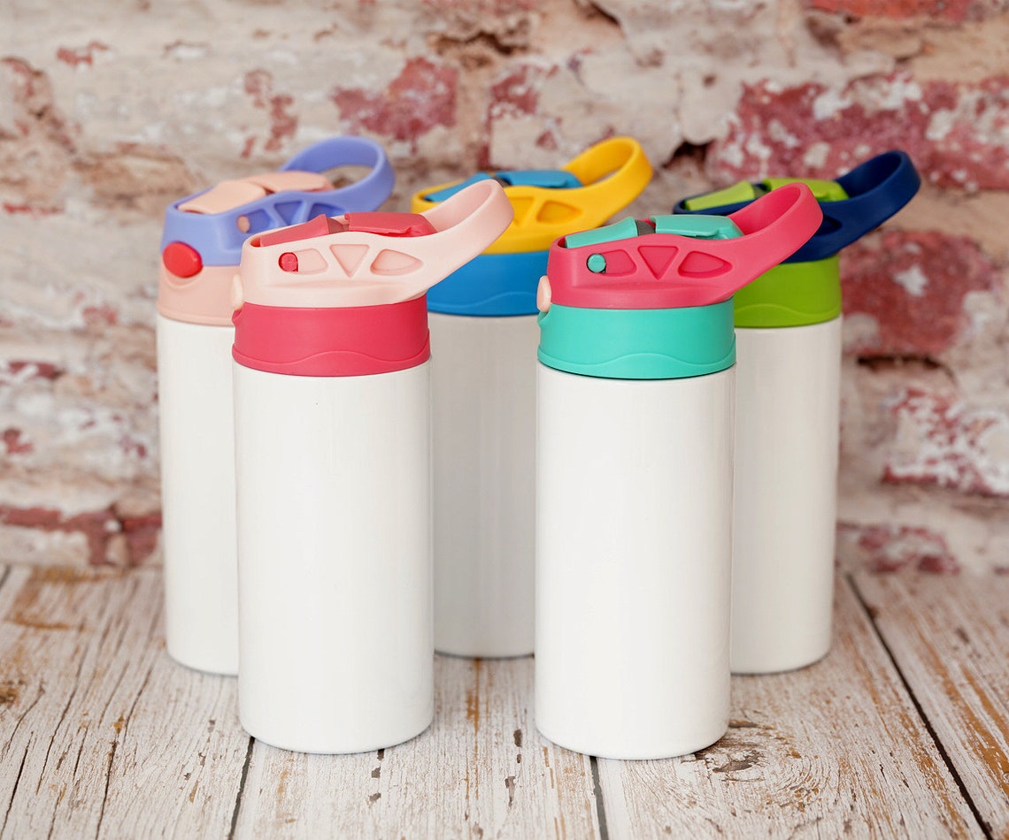 12oz Straight Kids Sublimation Tumbler Blanks Sippy Etsy