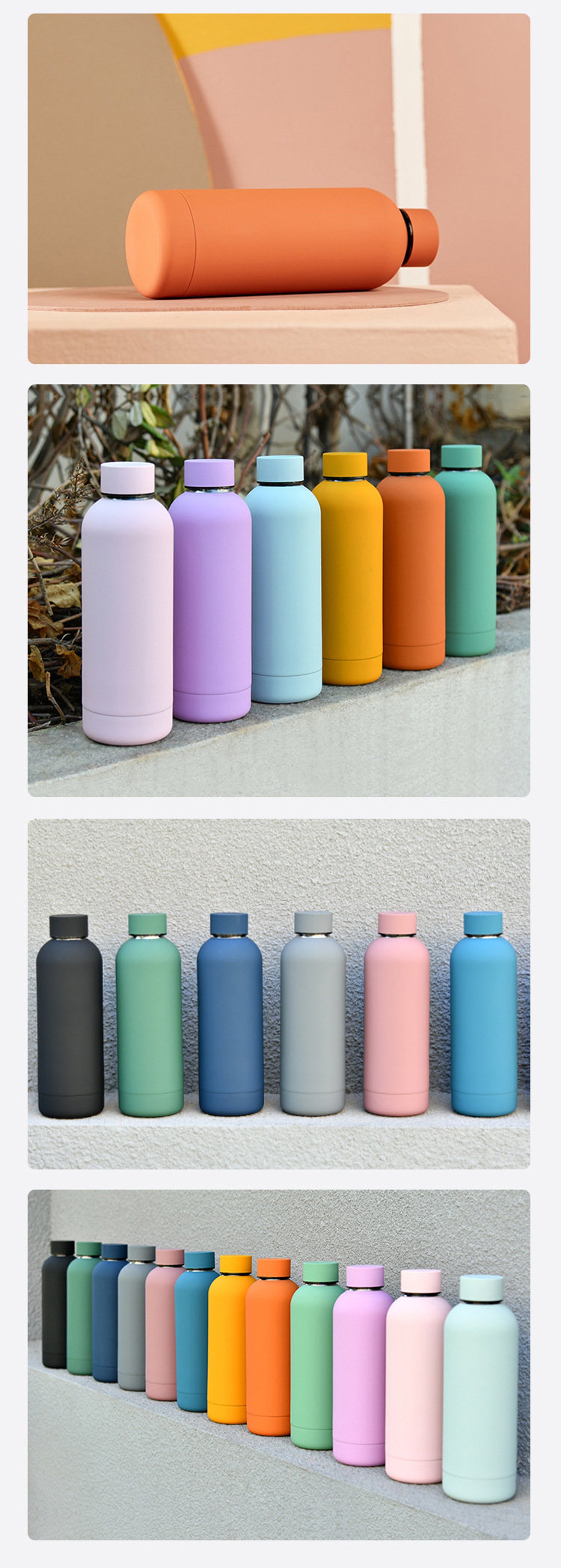 17oz Matte Stainless Steel Water Bottle Vinyl Blank Tumbler Etsy