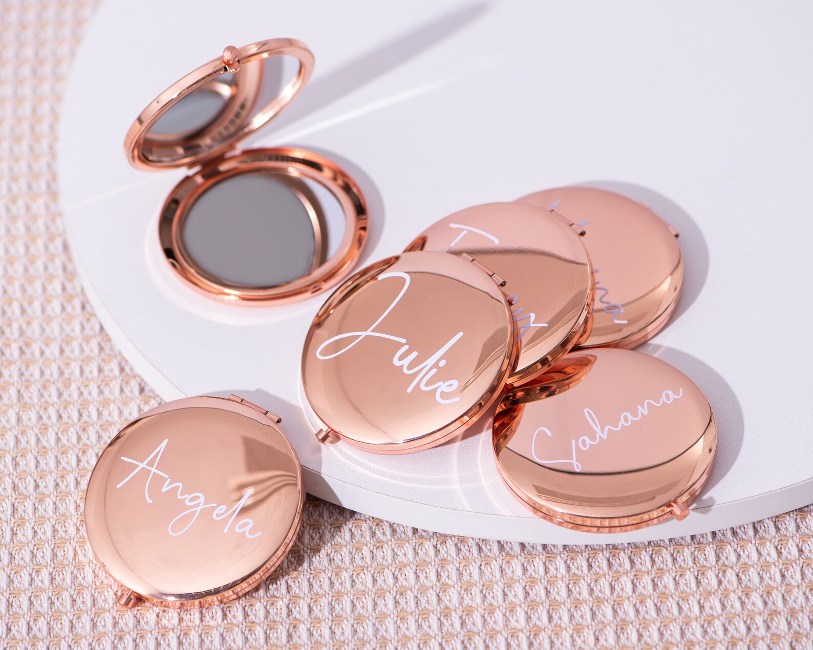 Personalized pocket mirror custom name compact mirror makeup etsy