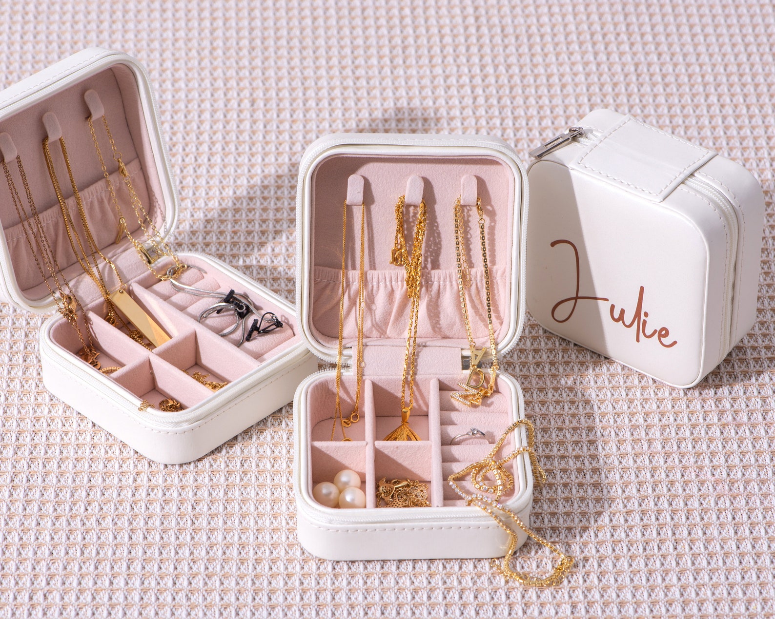 Personalized Jewelry Box Travel Jewelry Case Bridesmaid Etsy