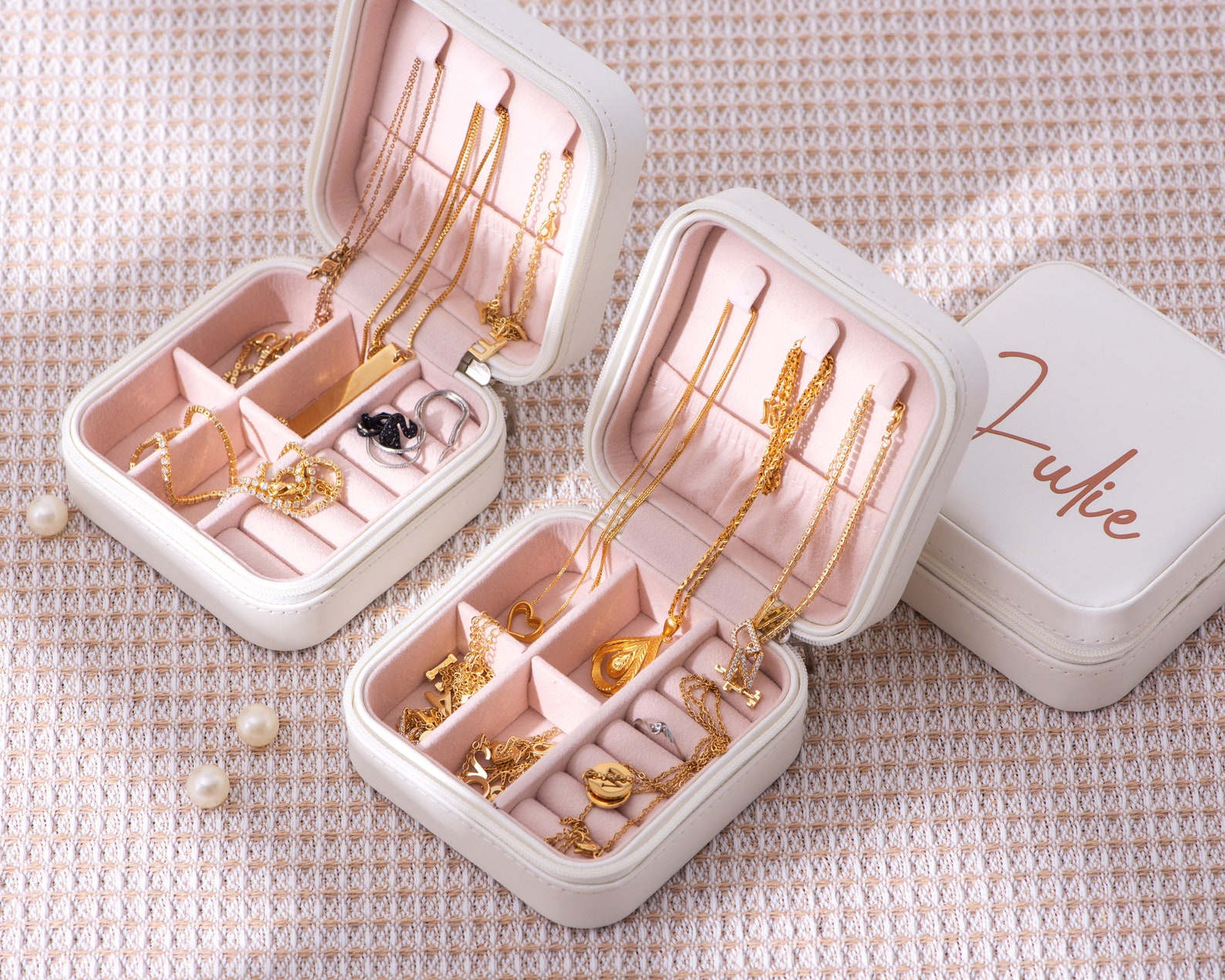 Personalized Jewelry Box Travel Jewelry Case Bridesmaid Etsy