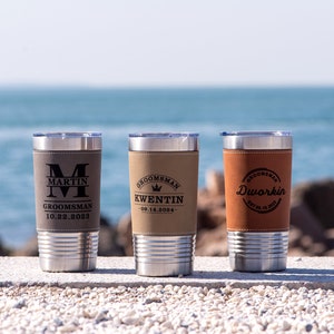 Personalized Tumblers for Men, Custom Travel Tumbler, Groomsmen Gifts, Best Man Gift, Boyfriend Gift, Bachelor Gifts, Fathers Day Gift image 7