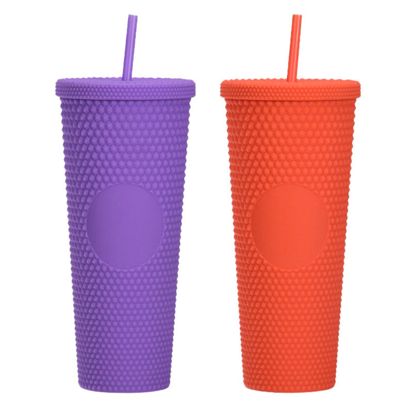 Matte Studded Tumbler Blanks Same Color Straw Blank Acrylic Etsy