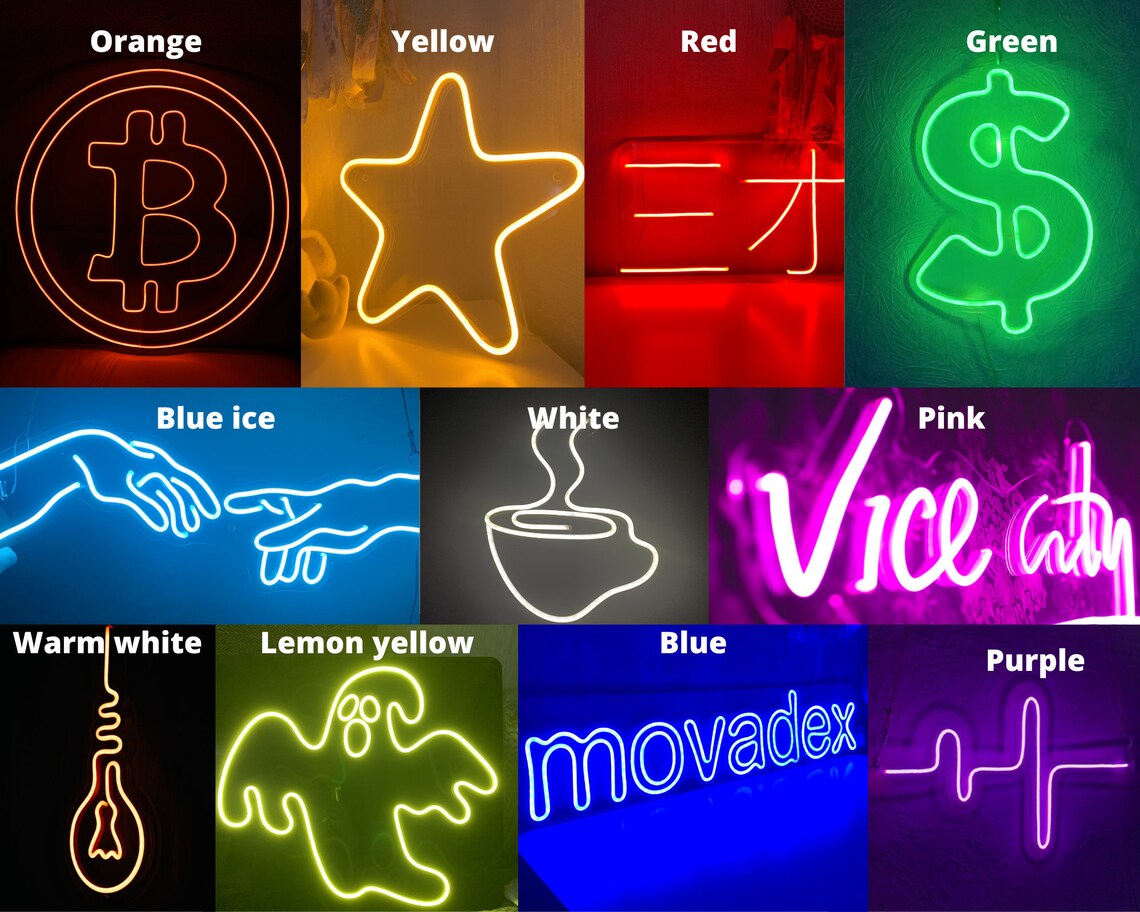 Neon Signacustomneon Lights Led Sign for Bedroom Etsy