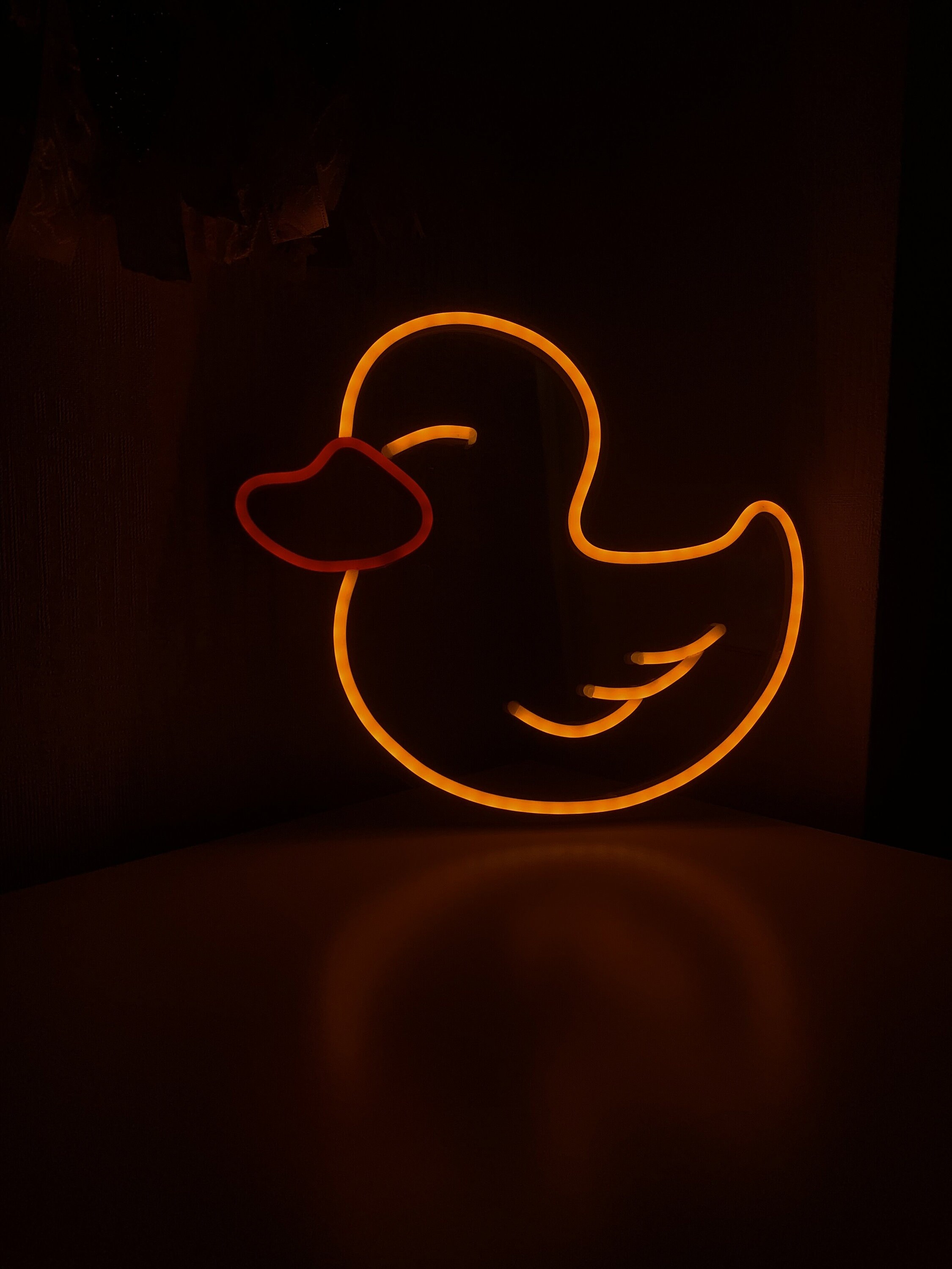 Duck Neon Signcustomneon Lights Sign for Home Room Ellow Etsy