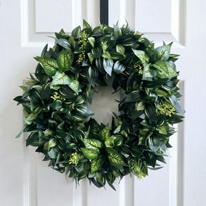 Greenery Wreath for Spring, Greenery Wreath for Summer, Spring Wreath, Summer Wreath, Everyday Wreath, Year Round Wreath, All Year Wreath