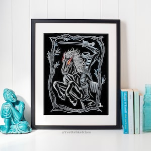 Cavaliere senza testa, Cavaliere, Arte oscura, Arte gotica, Stampa artistica
