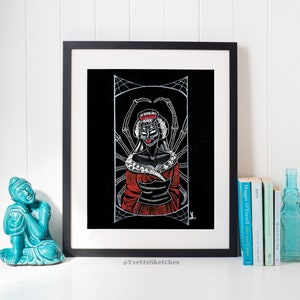 Jorogumo, Spider Woman, Japanese Folklore, Art Print, Art Prints