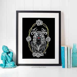 Jackalope Girl, Jackalope, Art Print
