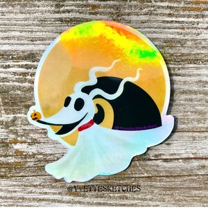 Zero Dog Sticker, holographic sticker, sticker