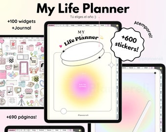 My Life Planner 2024 | Digital planner | Digital notes | Aesthetic | undated | Agenda digital | GoodNotes | Android | Windows | IPad