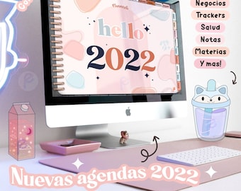 Cyfrowy pamiętnik 2022 | porządek obrad wielokrotnego użytku | Planista cyfrowy | Planista życia | harmonogram cyfrowy | planista produktywny | notatki cyfrowe | planista
