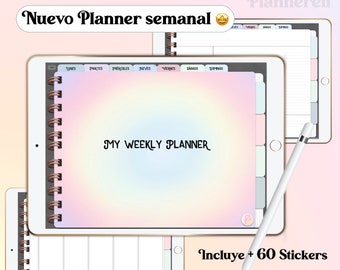 Weekly planner | Life planner | week | Digital notebook | digital notes | digital diary | Planner | goodnotes | XODO | Windows | Android