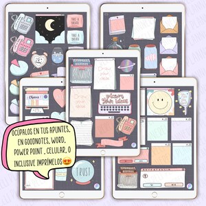 digital cute stickers vsco stickers blooklet stickers etsy