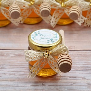 Guest gift honey 50g for wedding, baptism, communion, confirmation, personalize customer gift individually