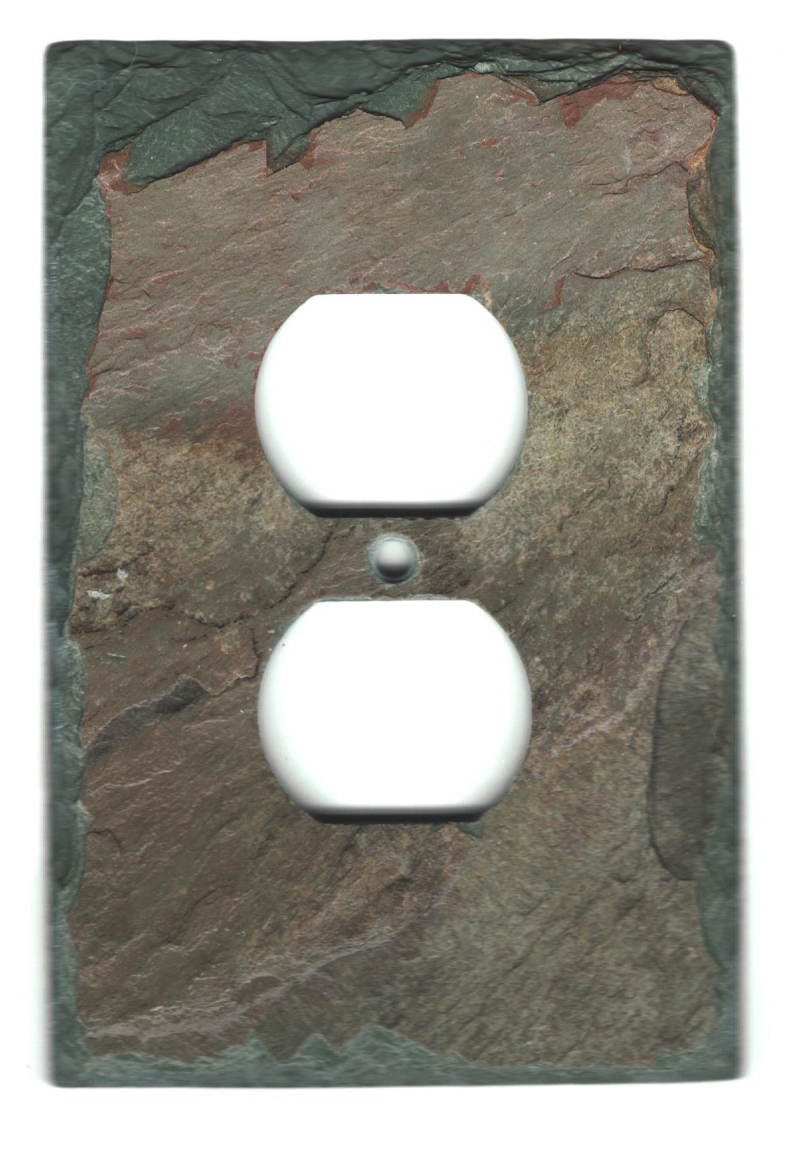 Rustic Slate Outlet Cover Wall Plate Etsy