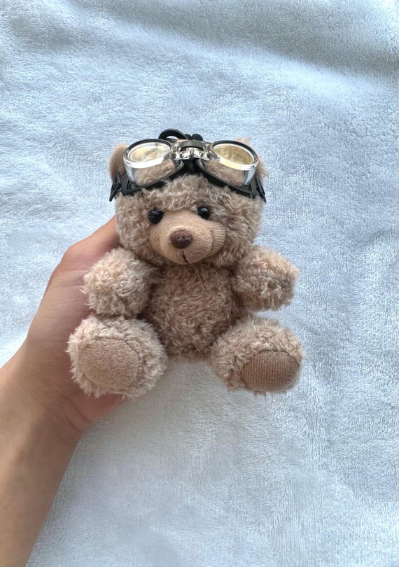 Porte-clés ours en peluche – Adorable mini-poupée kawaii à accrocher à Porte-clés ours en peluche – Adorable mini-poupée kawaii à accrocher à