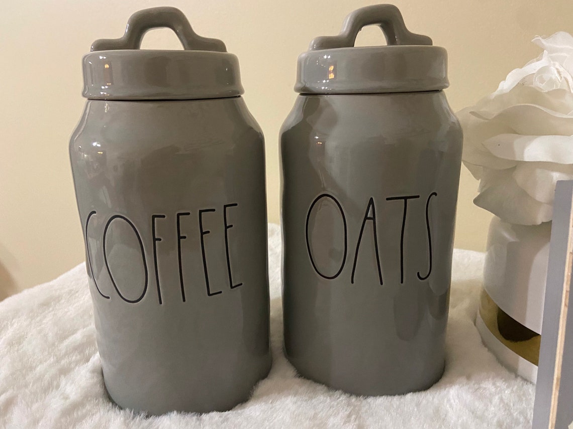 Rae Dunn Grey Canister Set Etsy