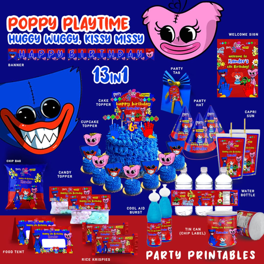 Convite Digital Poppy Playtime Huggy Wuggy