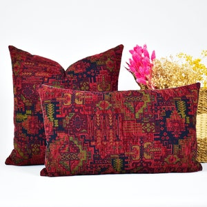 Burnt red online throw pillows