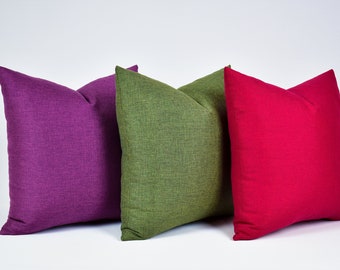 Soft Linen Throw Pillow Cover, Textured Linen Cushion Cover, Linen Euro Sham Cover, Farmhouse Linen Pillow, Home Decor,Mothers Day Home Gift