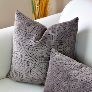 Brown authentic mudcloth pillow, African throw pillow cover, Mud cloth cushion cover, Luxury Pillow, Designer pillow cover,Mother&#39;s Day Gift