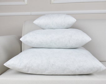 22x22 Square Pillow Insert, Hypoallergenic Down Alternative