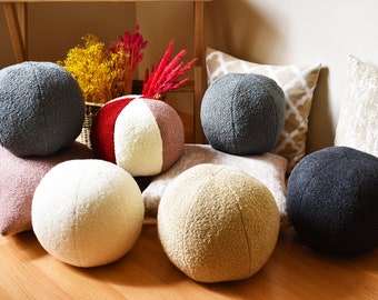 ball shaped throw pillows