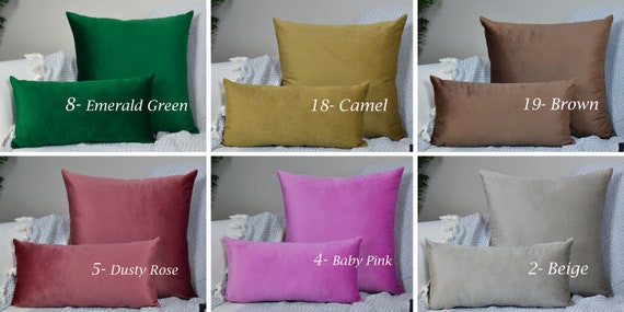 Velvet pillow sham sales