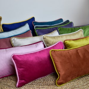 Stunning Designer Throw Pillow Covers With Piping image