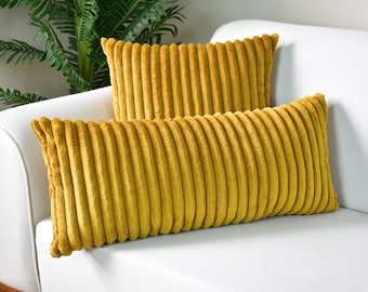 Corduroy Pillow Cover, Designer Cushion, Luxury Throw Pillow, Decorative Pillow Case, Durable Pillow Cover, Extra Soft Corduroy Pillow Cover