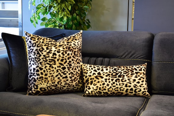 Leopard Samt Kissenbezug, Animal Print Gepard Wohnzimmer Kissen, Samt Lendenwirbelsäule Dekokissen, Stuhl, Bank, Couch, Schlafzimmer Bett Kissenbezug