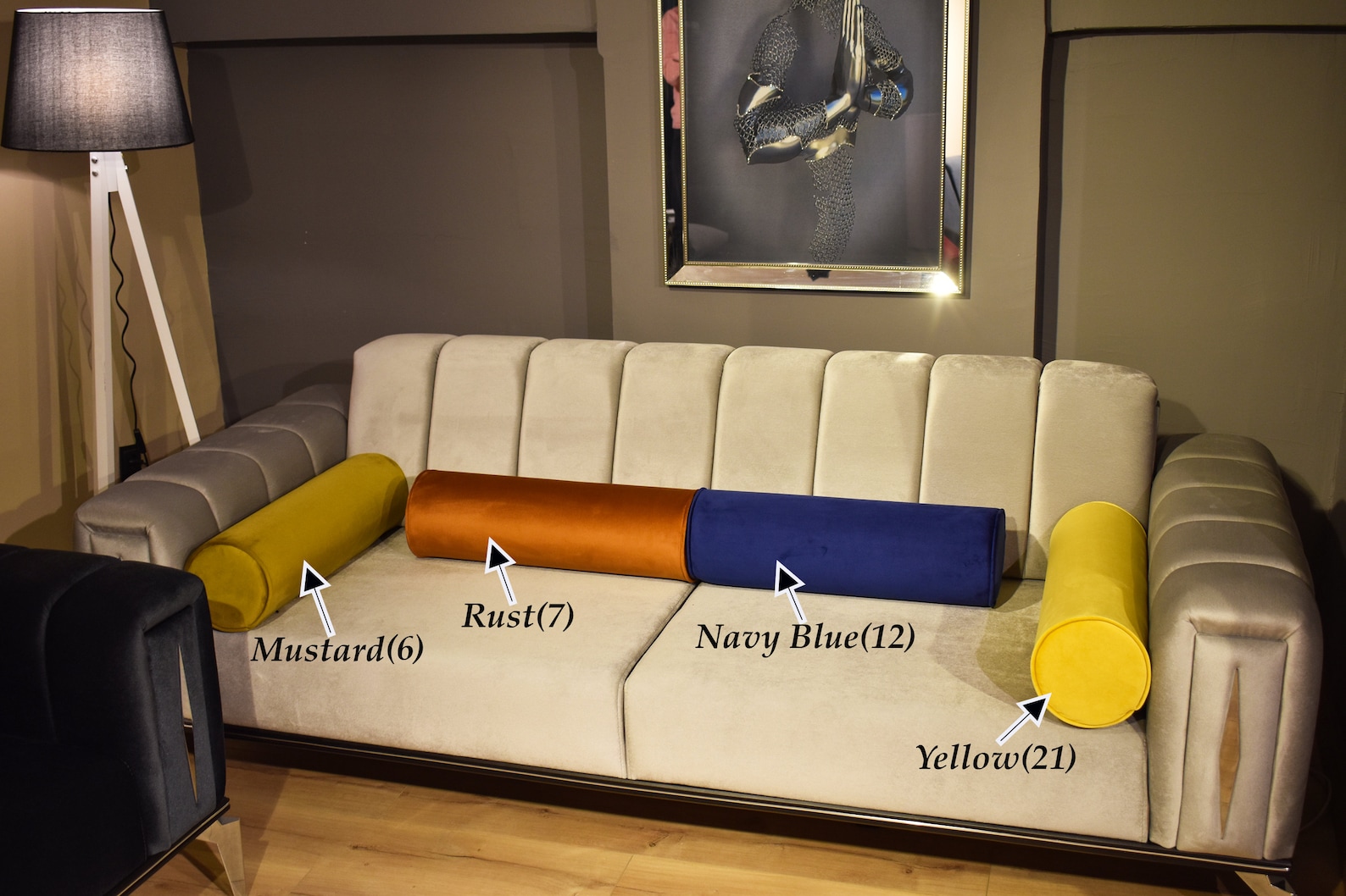 Luxury Velvet Bolster Throw Pillow Covercylindrical and Round Etsy