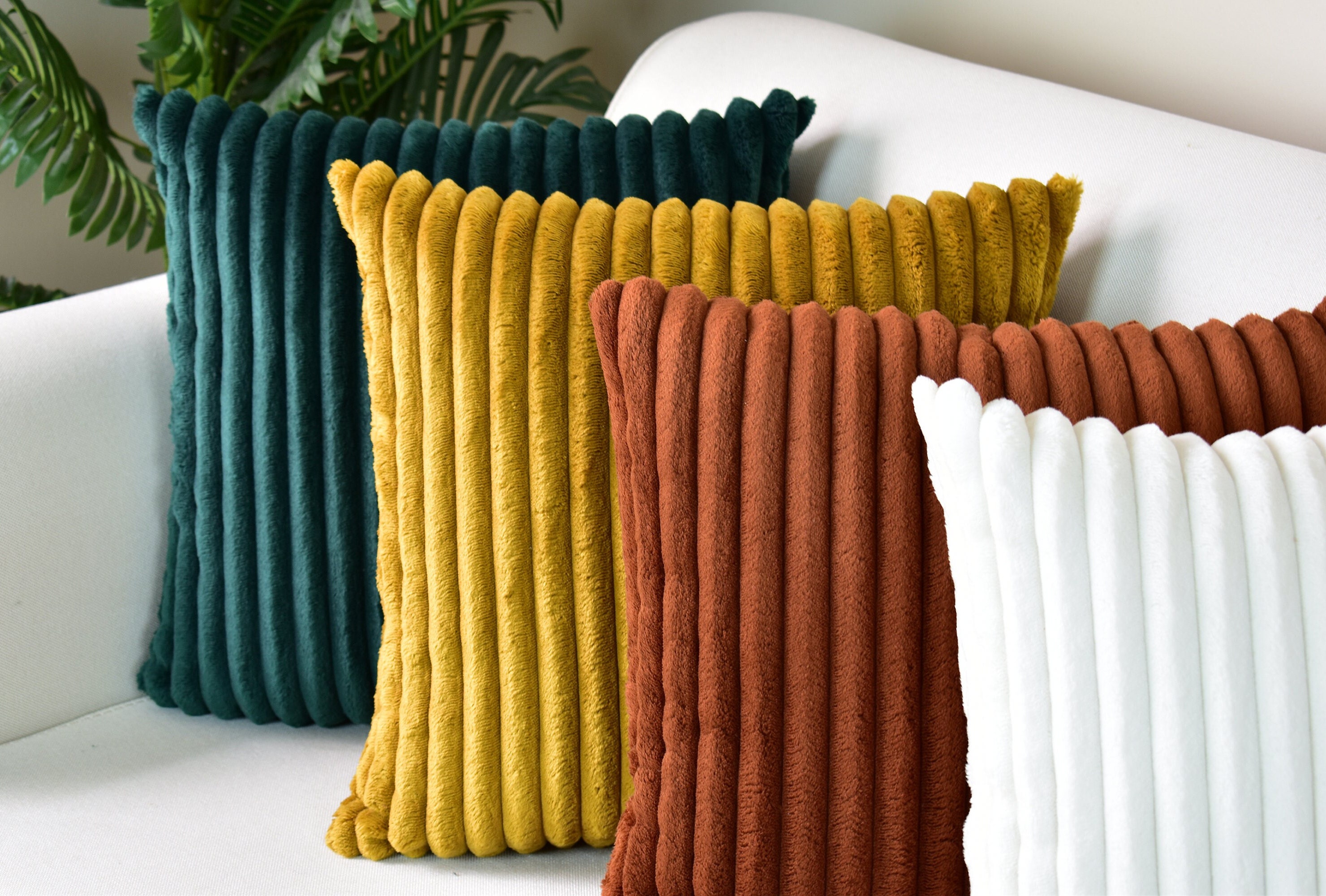 Corduroy Throw Pillow Cover, High Quality Corduroy Pillow Cover, Any Size Soft Cord Velvet Pillow Case, Extra Soft Corduroy Cushion Covers