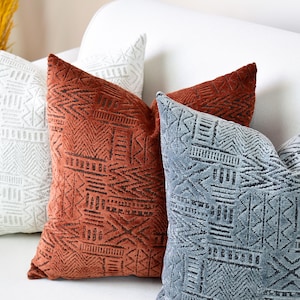 Geometric Mudcloth Throw Pillow, Modern Mud Cloth Pillow Cover, Mudcloth Cushion Cover, Decorative Mudcloth Pillow Cover, Mother&#39;s Day Gift